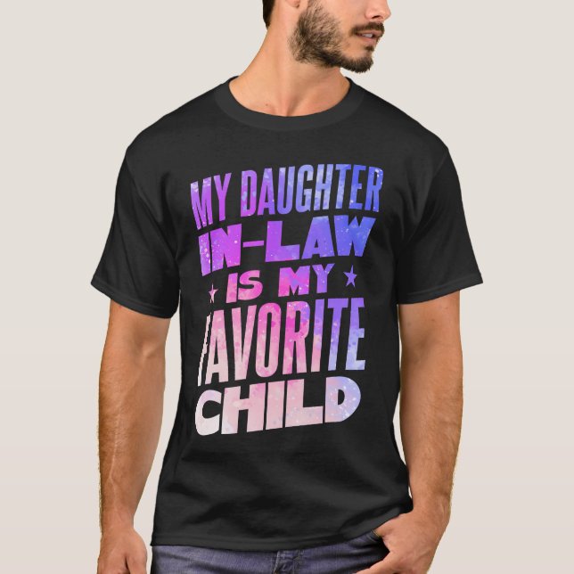 Rolig dotter i lag bröllopsfest familjemot t shirt (Framsida)