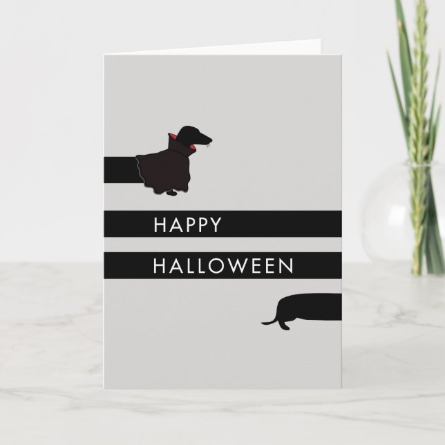 Rolig Dracula tax Halloween Kort (Framsida)