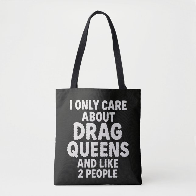 Rolig Drag Drottning Fan Sarcastic Citat Design Tygkasse (Framsida)