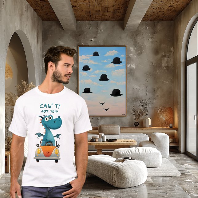 Rolig drakresa | Kan inte. Fick resa. | Resa  T Shirt (Skapare uppladdad)