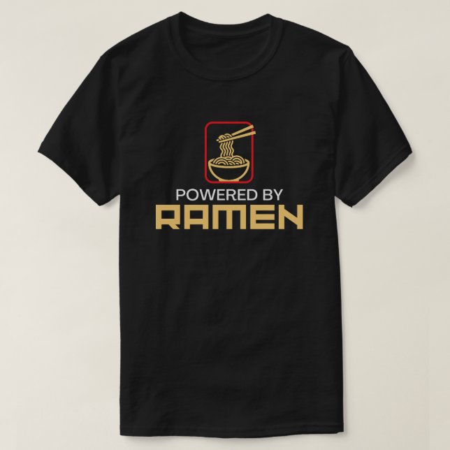 Rolig Driven Av Ramen Nudel Älskare Present för Mä T Shirt (Design framsida)