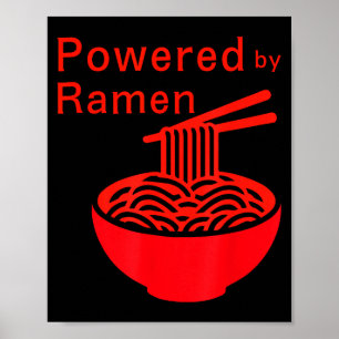 Rolig driven av ramen nudel japansk matälskare poster