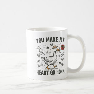 Rolig Du Får Mitt Hjärta Att Tutsa Dumma Gås Valen Kaffemugg