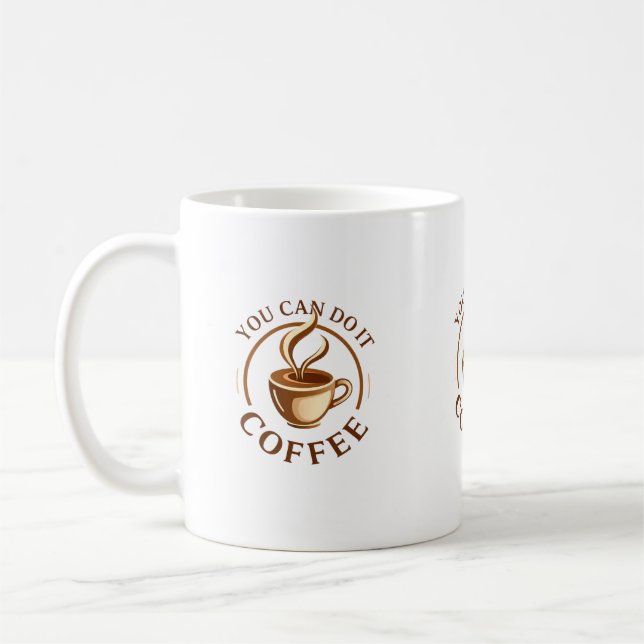 Rolig Du kan göra det Kaffe Mugg (Vänster)
