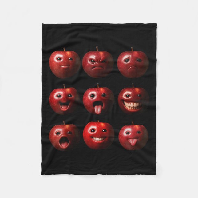 Rolig dum Ai Apple Gen Z-meme hjärnråtta humor fru Fleecefilt (Framsidan)