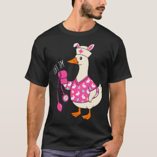 Rolig dum påskgås sjuksköterska Er Cna Lpn armbåge T Shirt