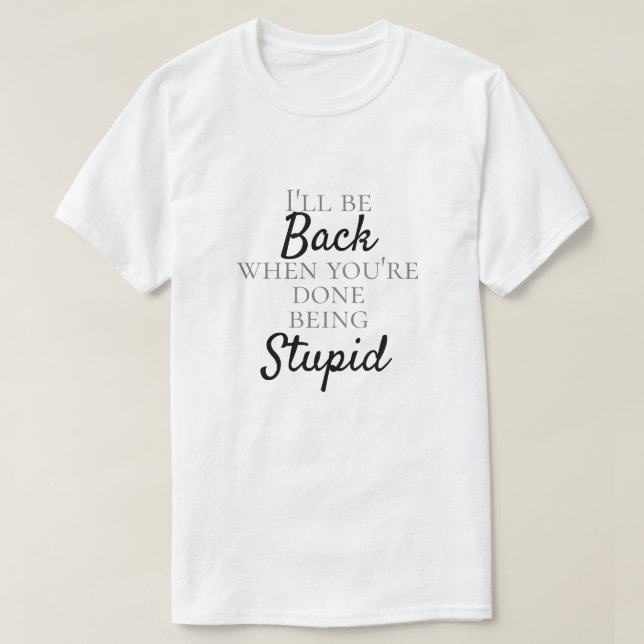 ROlig "DUM"  T Shirt (Design framsida)