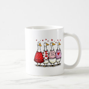 Rolig Dumma Gås Alla Hjärtans Dag Trendig Alla Hjä Kaffemugg