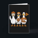 Rolig Dumma Gås Anka Fotboll Höst Fotboll Match Kort<br><div class="desc">Rolig Dumma Gås Anka Fotboll Höst Fotboll Match Dag Cheer</div>