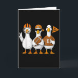 Rolig Dumma Gås Anka Fotboll Höst Fotboll Match Kort<br><div class="desc">Rolig Dumma Gås Anka Fotboll Höst Fotboll Match Dag Cheer</div>