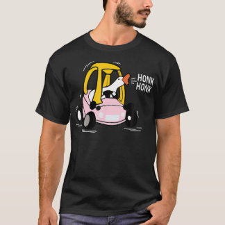 Rolig Dumma Gås Kör Nostalgisk Leksongsbil Tut T Shirt