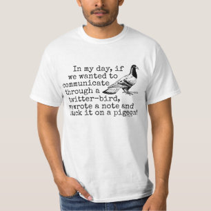 Rolig duva för gamlingTwitterfågel T Shirt