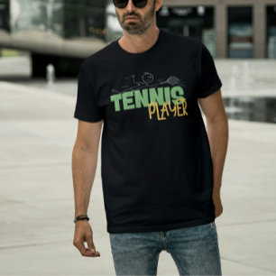 Rolig Dykande Tennisspelare T-shirt för Idrottare