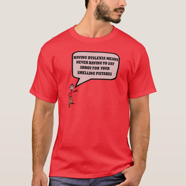 Rolig dyslexicslogan tee (Framsida)
