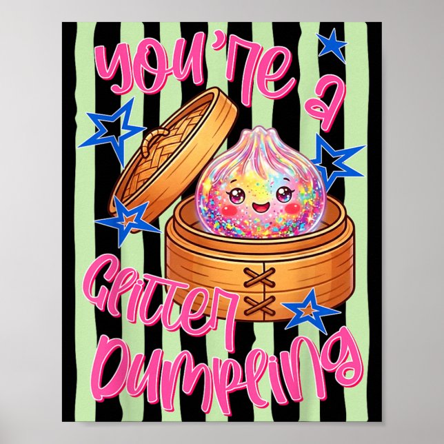 Rolig Ed Du Är En Dumpling Söt Dumpling Pojkar Fli Poster (Framsidan)