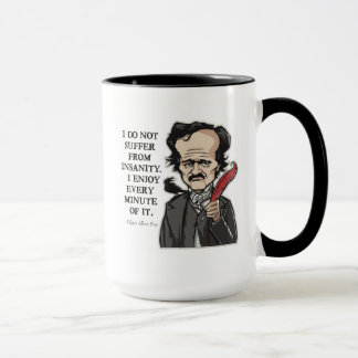 Rolig Edgar Allan Poe citationsteckenmugg Mugg