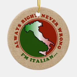 Rolig Egensinnig Italiensk Prydnad Julgransprydnad Keramik