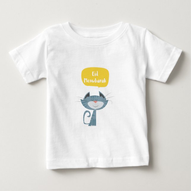 Rolig Eid Mubarak T Shirt (Framsida)