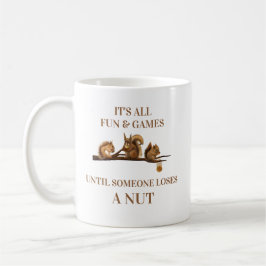 Rolig Ekorre Allt Kul & Tjej Och Spel Tills Kaffemugg