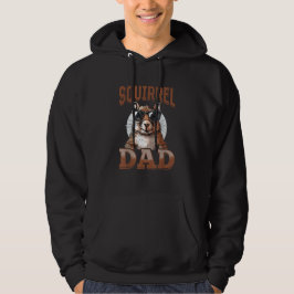 Rolig Ekorre Djur Ekorre Pappa Hoodie