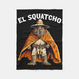 Rolig El Squatcho - Western mexikansk Bigfoot Sasq Fleecefilt