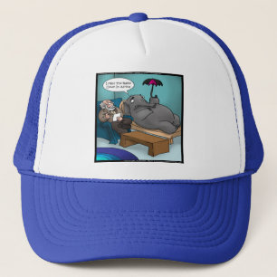 Rolig Elefant I Terapi Kort T-shirts Gåvor Med mer Truckerkeps