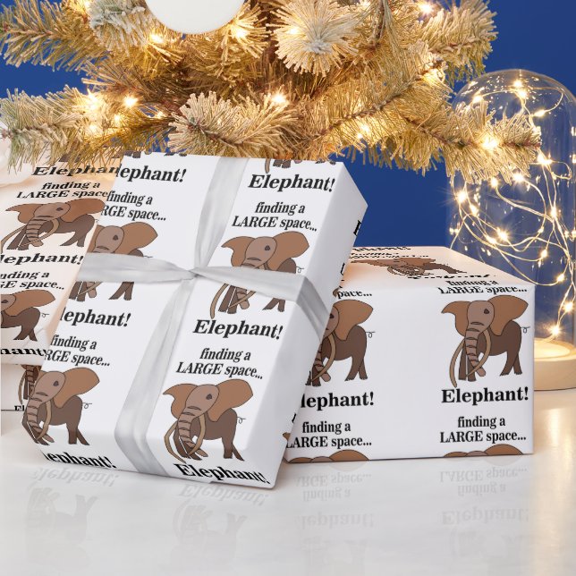 Rolig Elefant Presentpapper (Helgdagar)