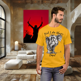 Rolig Elefant – Redigerbar Citat Söt Oops Tecknad T Shirt