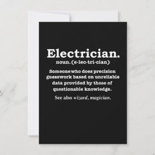 Rolig elektriker definition present till examen anteckningskort