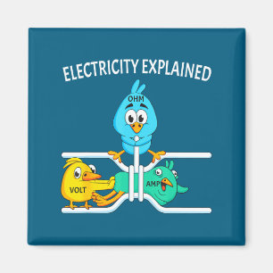 Rolig elektriker för män kvinnor elektricitet moto magnet