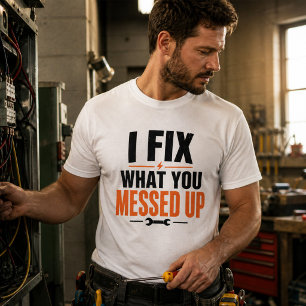 Rolig elektrikertröja Jag fixar det du förstörde T Shirt