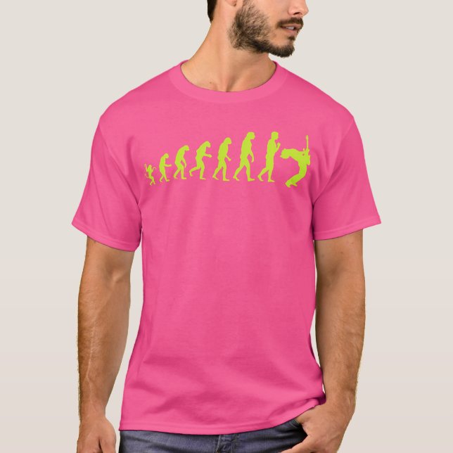 Rolig elektrisk gitarr Evolution T Shirt (Framsida)