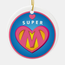 Rolig emblem för SuperheroSuperwomanmamma