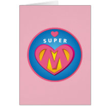 Rolig emblem för SuperheroSuperwomanmamma