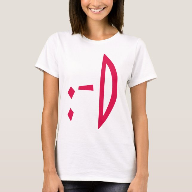 Rolig Emoticon Matisse med modern konstdesign Tee Shirt (Framsida)
