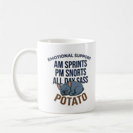 Rolig Emotionell Stödpotatis Fransk Bulldog Presen Kaffemugg