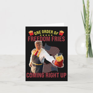 Rolig En Beställning Av Freedom Fries Kommer Upp  Kort