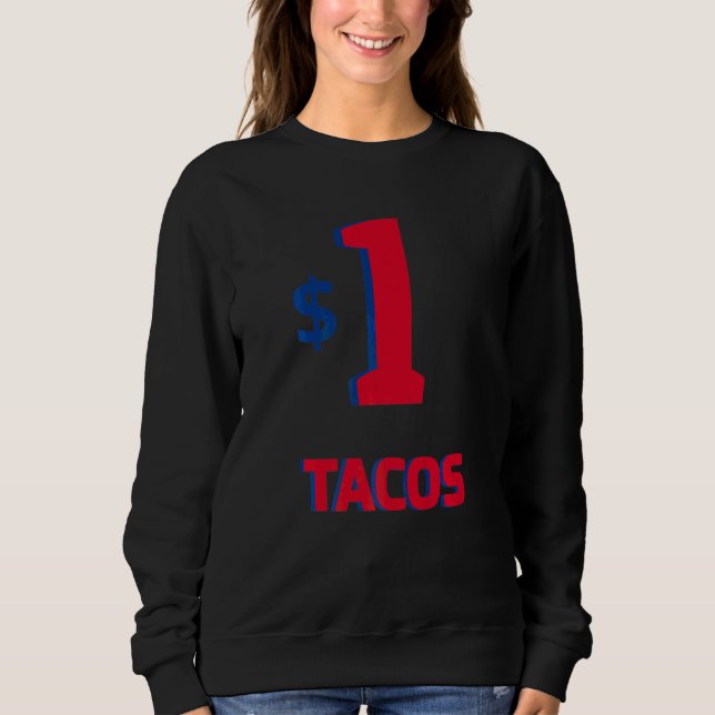 Rolig En Dollar Taco T Shirt (Framsida)