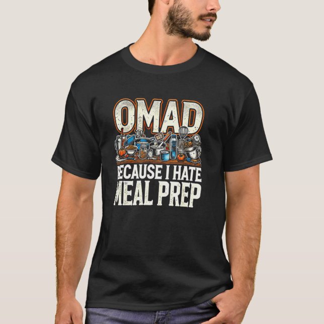 Rolig en måltid om dagen - OMAD T Shirt (Framsida)