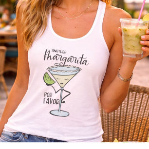Rolig En Till Margarita Por Favor Linne Med Racerback