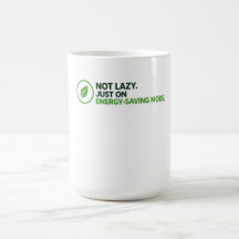 Rolig "Energisparläge" Nyhet Kaffe Mugg