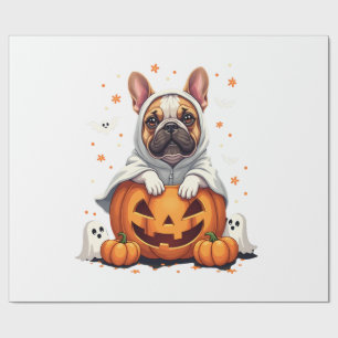 Rolig engelsk Bulldog-ghost Boo Halloween Kvinnor Presentpapper