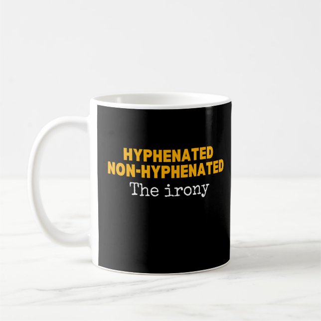 Rolig engelsk grammatiklärarpunktifikationsnörd Gi Kaffemugg (Vänster)