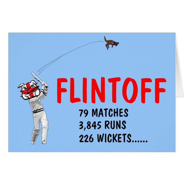 Rolig engelskasyrsa hälsningskort (Framsidan Horizontal)