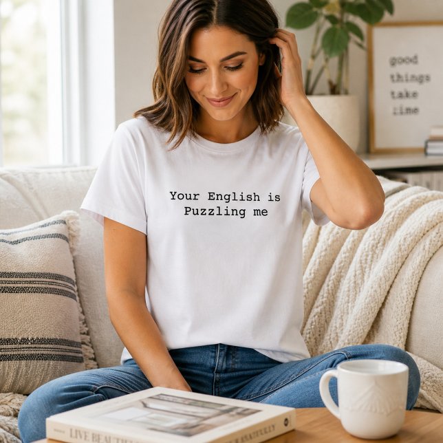 Rolig engelsklärare grammatik  t shirt (Skapare uppladdad)