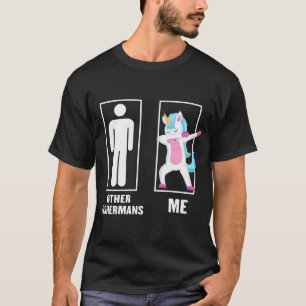 Rolig Enhörning Dabbar Andra Fiskare Mig,Andra Fis T Shirt