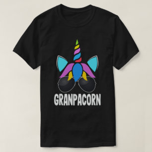 Rolig enhörning-farfar fars dag-present t shirt