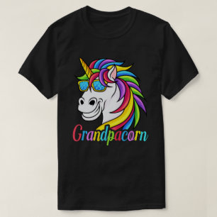 Rolig enhörning-farfar fars dag-present t shirt