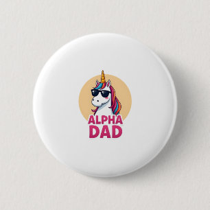 Rolig enhörning pappa Laufey män fars dag jul Knapp