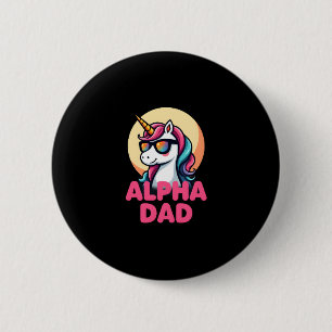 Rolig enhörning pappa Laufey män fars dag jul Knapp